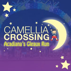 Camellia Crossing: Acadiana's Gleaux Run Logo