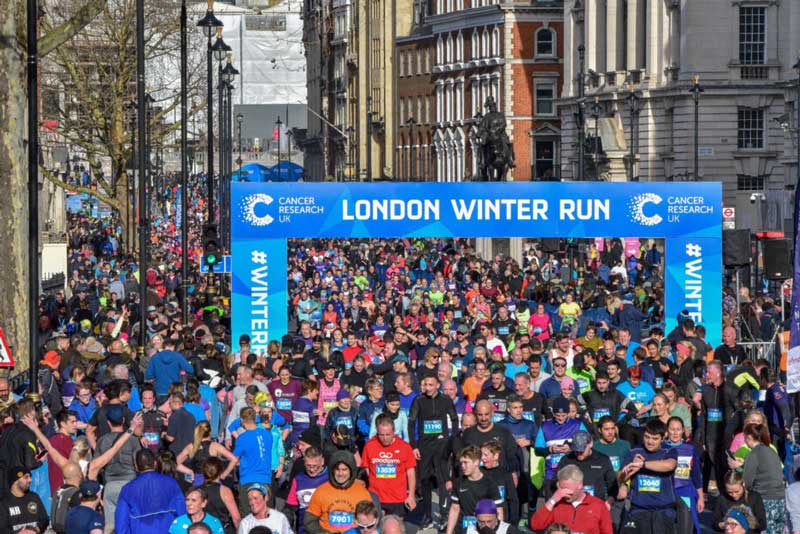 Cancer Research UK London Winter Run Logo