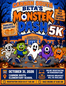 Cannon South Elementary Beta Club's Monster Dash 5K