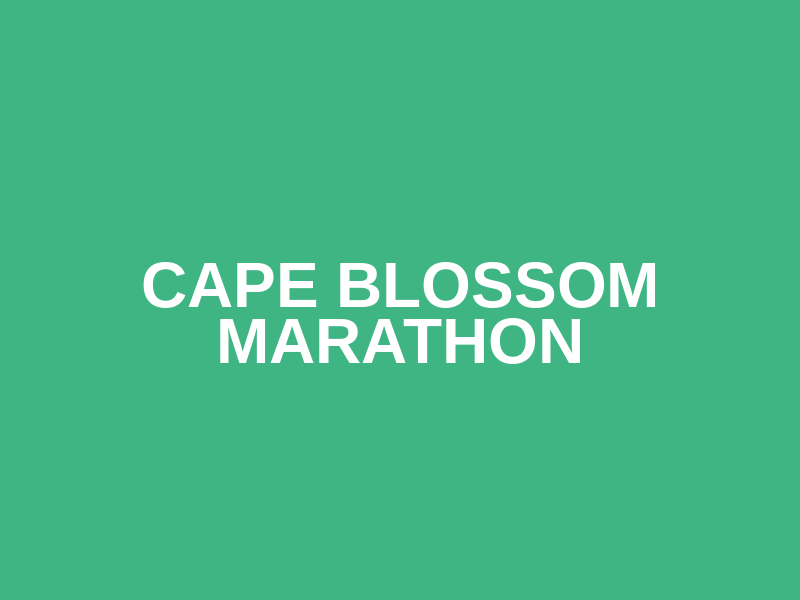 Cape Blossom Marathon Logo