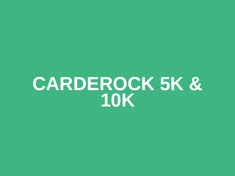 Carderock 5k & 10k Logo