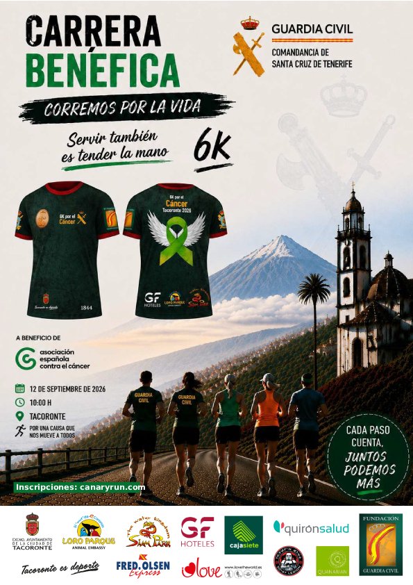 Carrera Benéfica por el Cáncer - Guardia Civil 2026 Logo