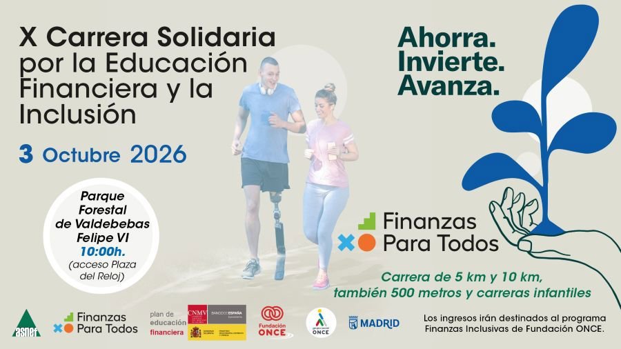 Carrera Solidaria por la Educación Financiera y la Inclusión Logo