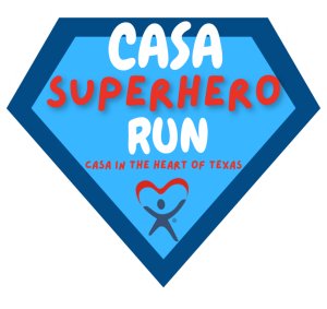 Casa in the Heart of Texas Superhero 5K Logo