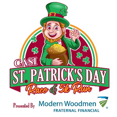 CASI's 45th Annual St. Patrick's Day Race Logo