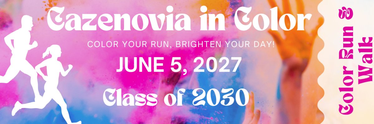 Cazenovia in Color Run Logo