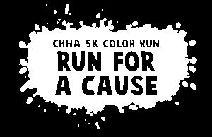 CBHA 5k Color Run | Run For A Cause Logo