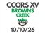 CCORS XV - Browns Creek Logo