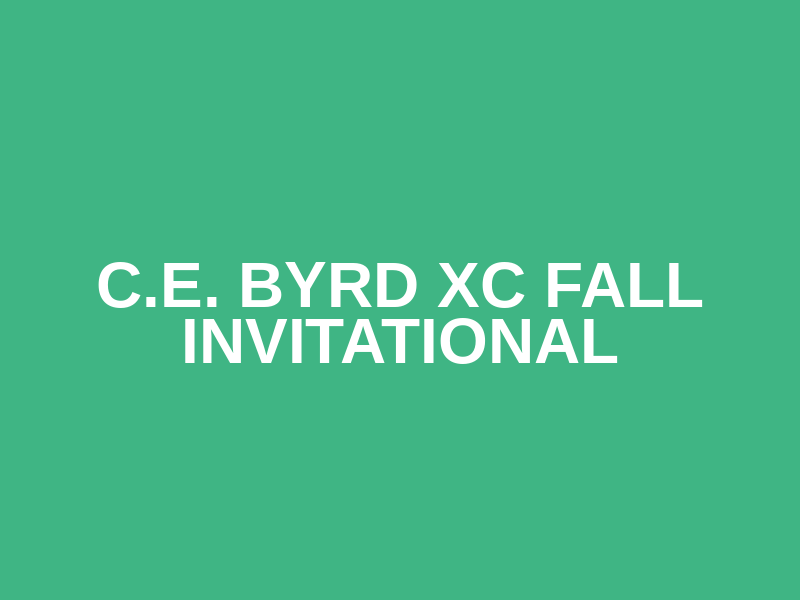 C.E. Byrd XC Fall Invitational Logo