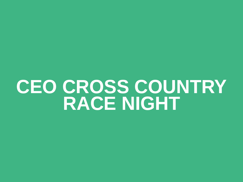 CEO Cross Country Race Night