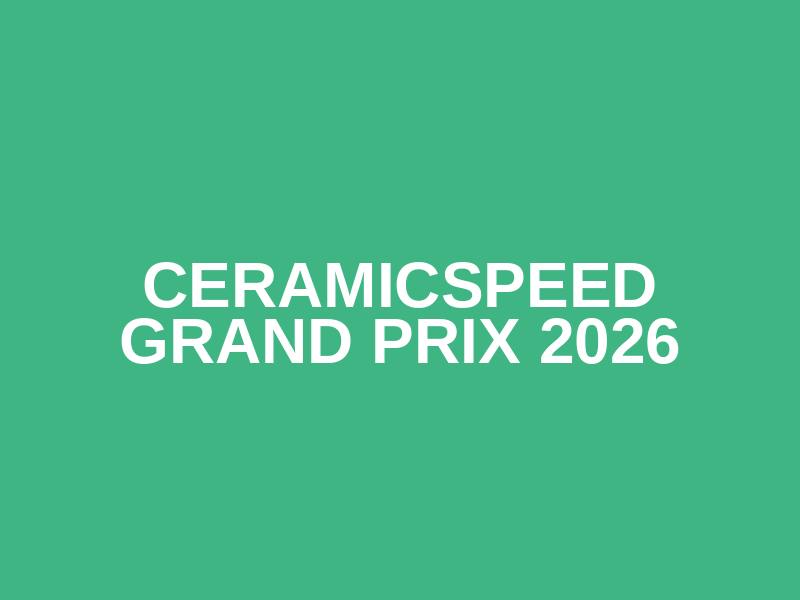 CeramicSpeed Grand Prix 2026 Logo