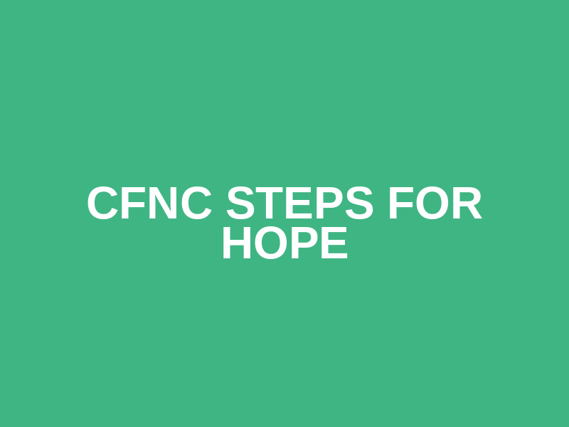 CFNC Steps for Hope Logo