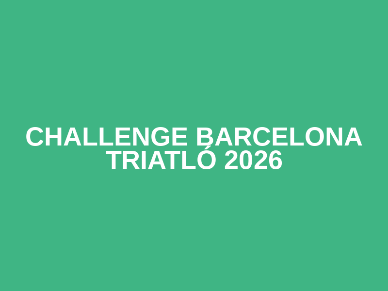CHALLENGE BARCELONA TRIATLÓ 2026 Logo