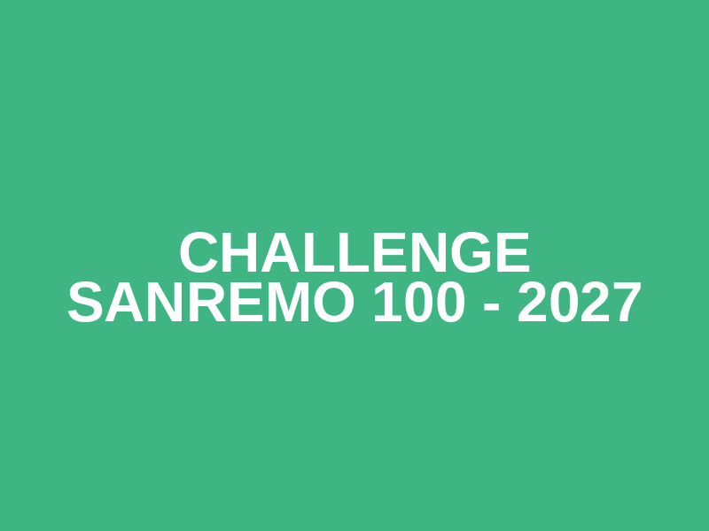 Challenge Sanremo 100 - 2027 Logo