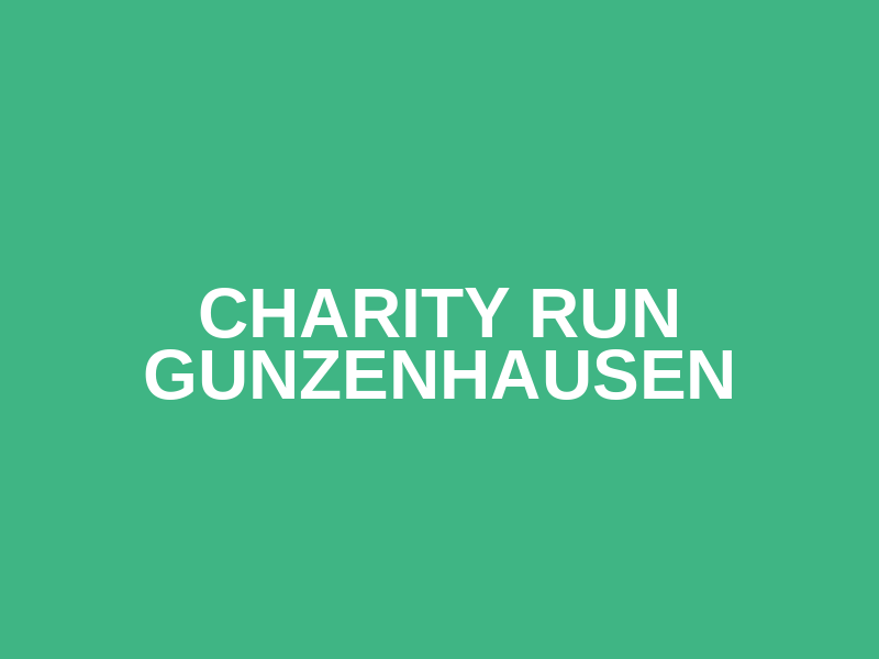 Charity Run Gunzenhausen