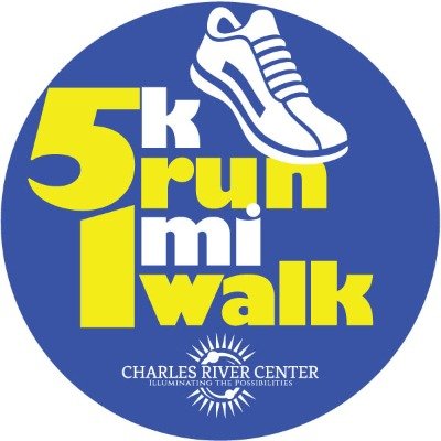 Charles River Center 5k Run/1Mile Walk Logo
