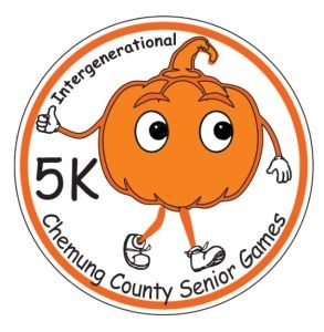 Chemung County Senior Games Intergenerational 5k Logo