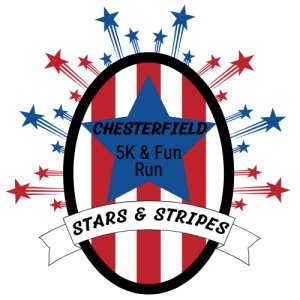 Chesterfield Stars & Stripes - 5k and Kids Fun Run Logo