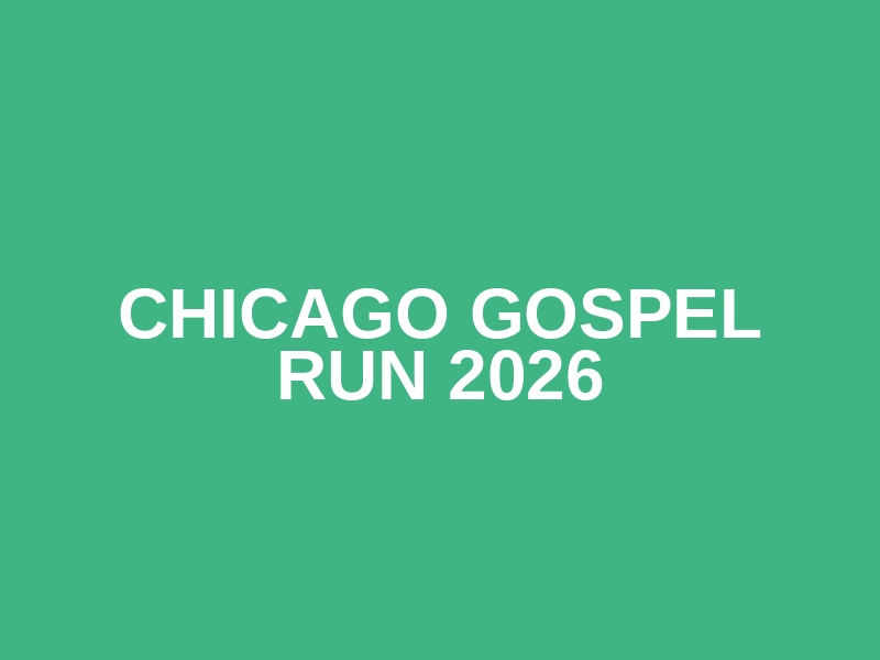 Chicago Gospel Run 2026 Logo