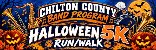 Chilton County Band Halloween 5K Run/Walk Logo