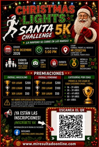 Christmas Light Santa Challenge 5k