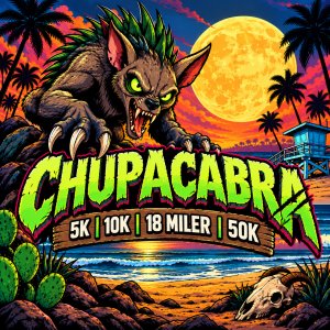 Chupacabra  5K. 10K. 18 Miler & 50K Logo