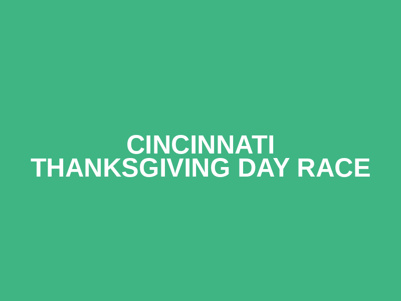 Cincinnati Thanksgiving Day Race Logo