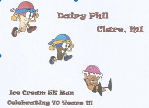Clare Dairy Phil Ice Cream 5K Logo