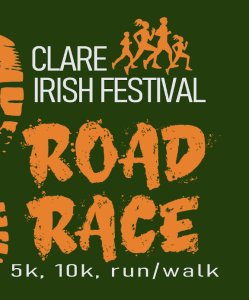 Clare Irish Festival Road Race Logo