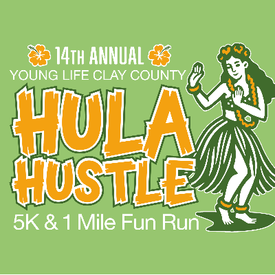 Clay County Young Life “Hula Hustle” 5K & 1 Mile Fun Run 2026 Logo