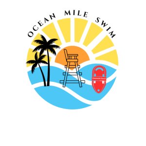 Clearwater Beach Lifeguard Ocean Mile Logo