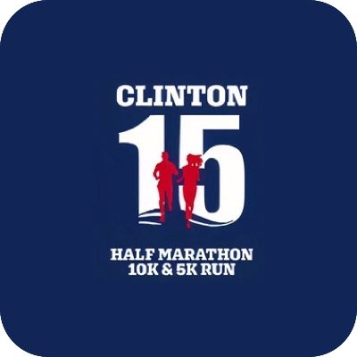 Clinton Half Marathon, 10K, 5K Run/Walk - 15th Annual Logo