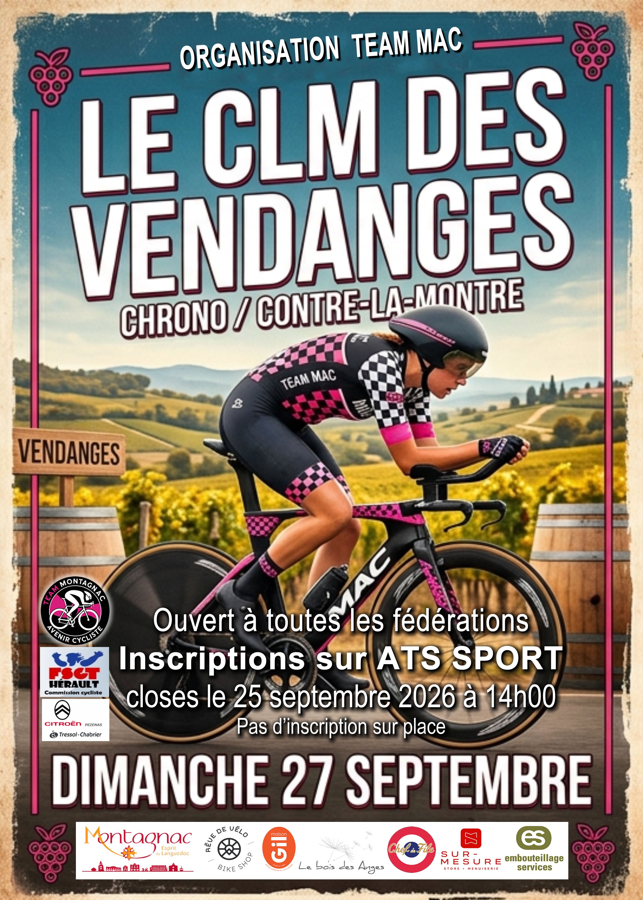 CLM DES VENDANGES 2026 Logo