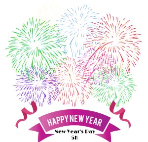 Clovis New Years Day 5k Logo