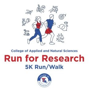 College of Applied & Natural Sciences: A Run for Research Logo