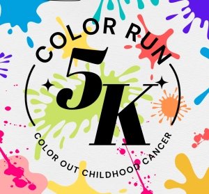 Color Run 5k and 2k Logo