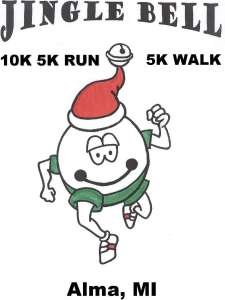 Come Home to Alma for the Holidays - Jingle Bell 5K and 10K Logo