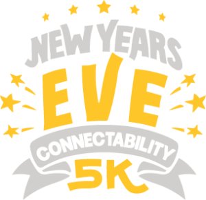 ConnectAbility's Noon Year's Eve 5k Logo