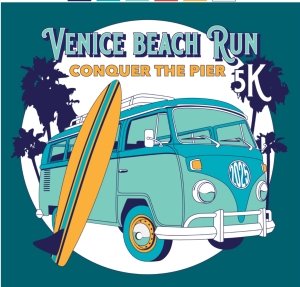 Conquer The Pier at Venice Beach 5K Logo