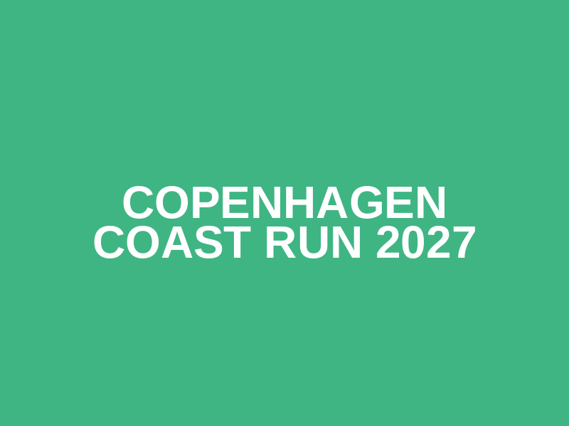 Copenhagen Coast Run 2027 Logo