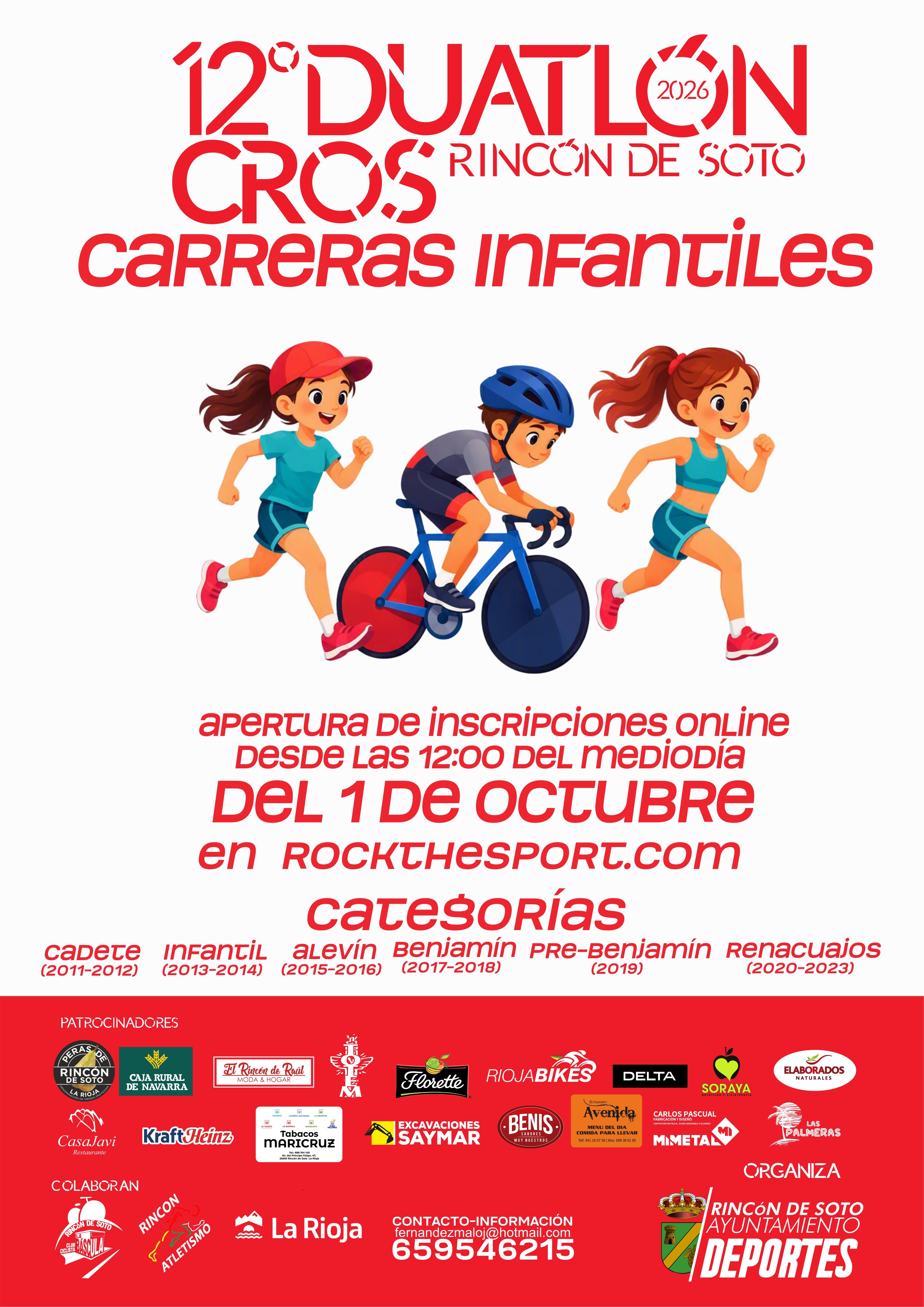 (copy) CARRERAS INFANTILES 12º DUATLÓN CROS RIINCON DE SOTO Logo