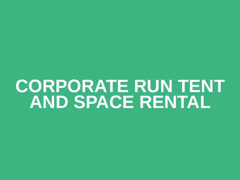 Corporate Run Tent and Space Rental Logo