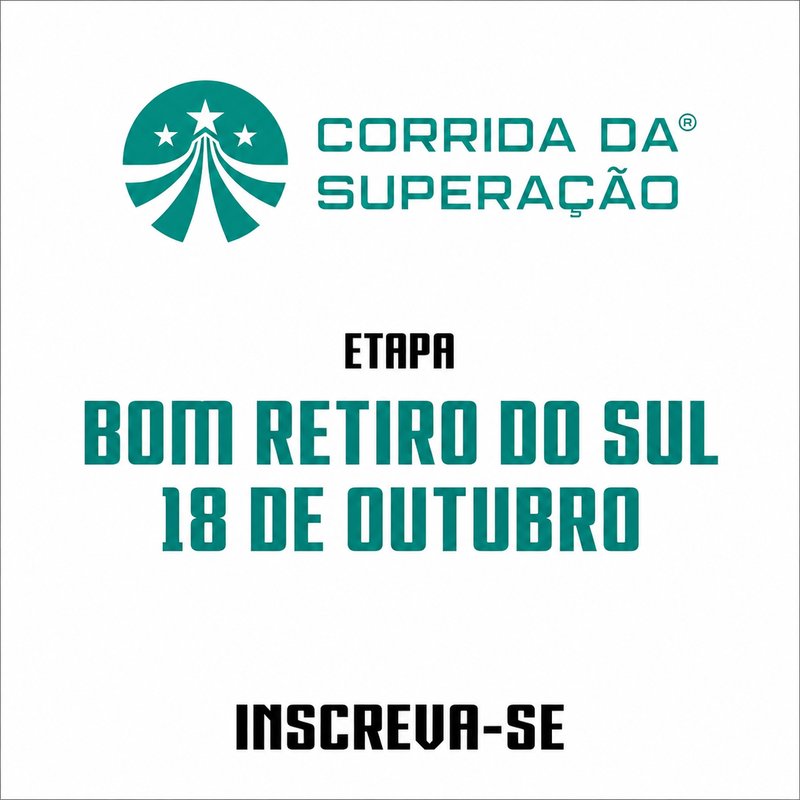 CORRIDA DA SUPERAÇÃO® 2026 – BOM RETIRO DO SUL Logo