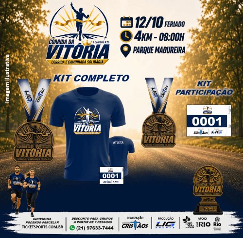 CORRIDA DA VITÓRIA 2026 - CORRIDA E CAMINHADA SOLIDÁRIA