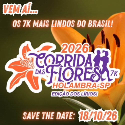 CORRIDA DAS FLORES 2026 - EDIÇÃO DOS LÍRIOS Logo