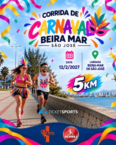 CORRIDA DE CARNAVAL BEIRA-MAR DE SÃO JOSÉ - 5 KM