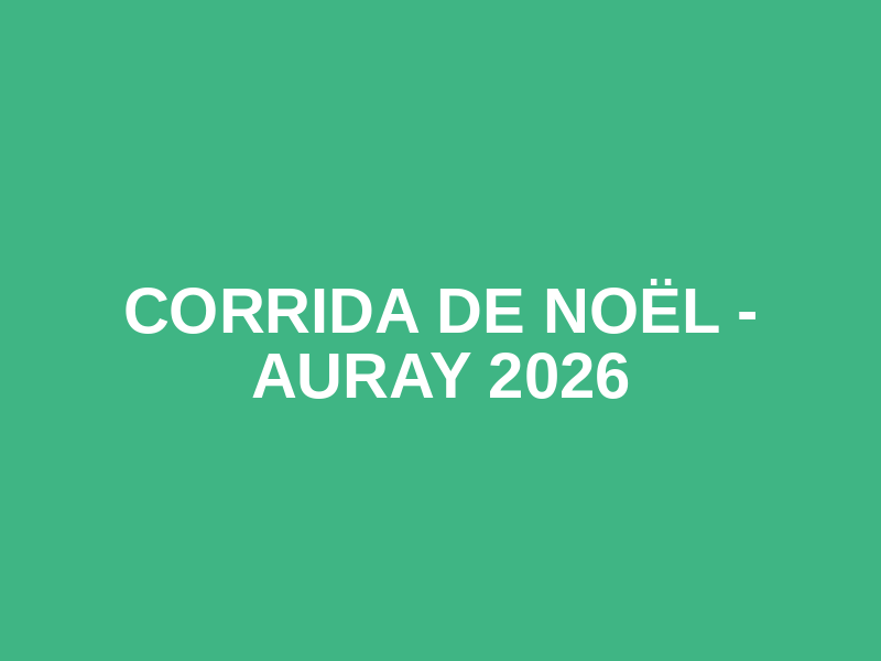 Corrida de Noël - Auray 2026 Logo