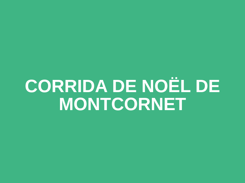 Corrida de Noël de Montcornet Logo