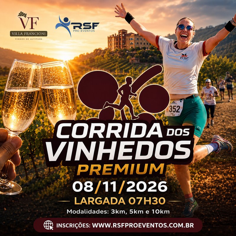 CORRIDA DOS VINHEDOS VILLA FRANCIONI - EDIÇÃO PREMIUM