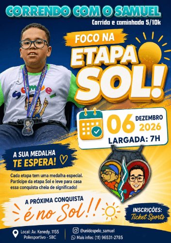 CORRIDA E CAMINHADA CORRENDO COM O SAMUEL - ETAPA SOL